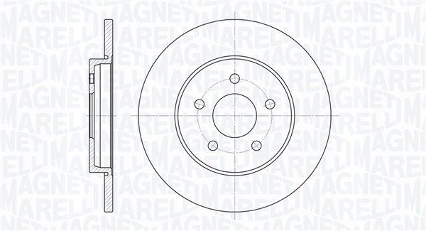 MAGNETI MARELLI stabdžių diskas 361302040201